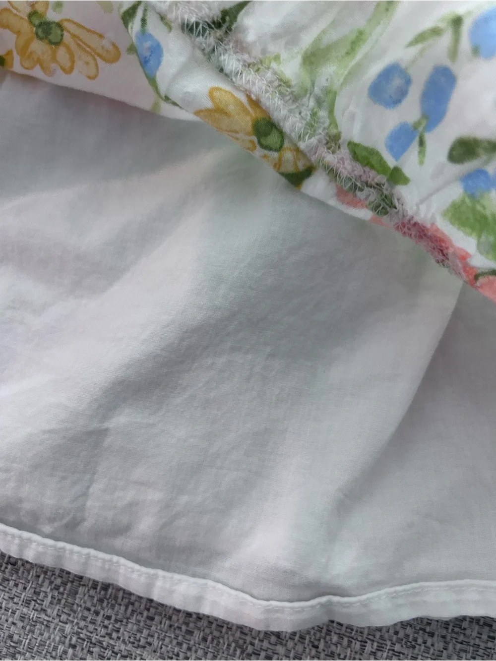 Gymboree White Floral Sundress with Pink, Blue & Yellow Accents. Size 4T